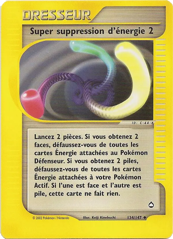 Super suppression d'énergie 2 — Carte Pokémon 134 Aquapolis