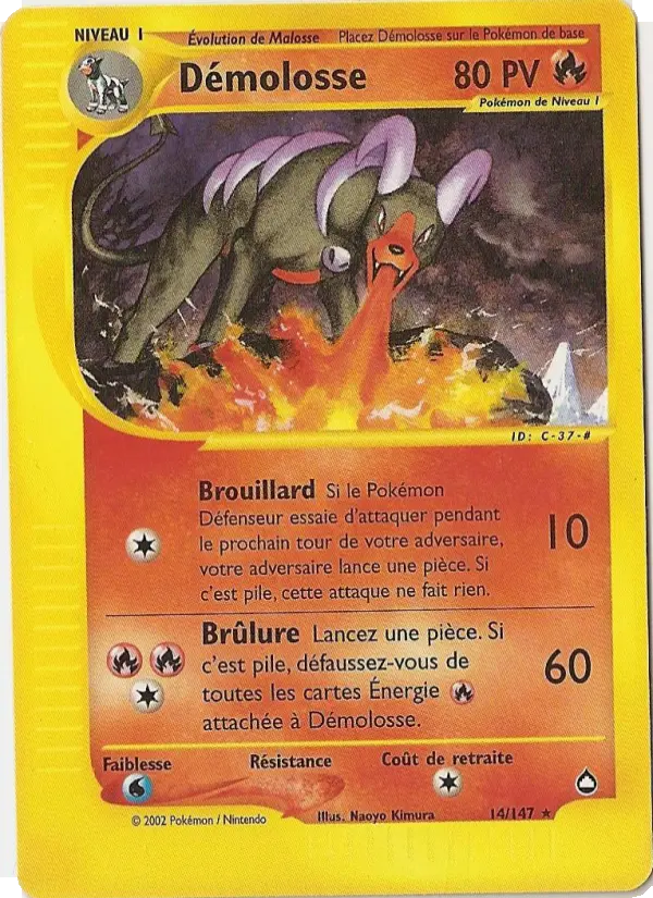 Démolosse — Carte Pokémon 14 Aquapolis