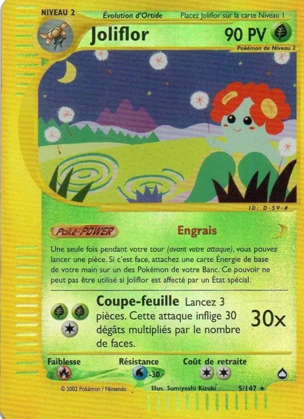 Joliflor — Carte Pokémon 5 Aquapolis