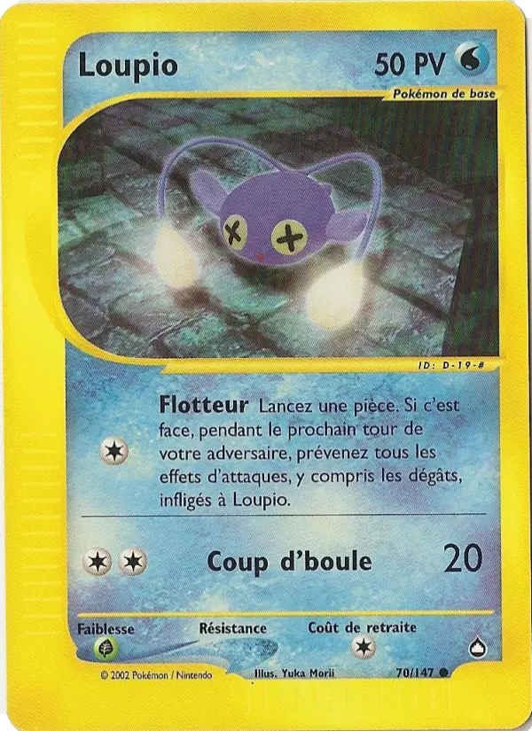 Loupio — Carte Pokémon 70 Aquapolis