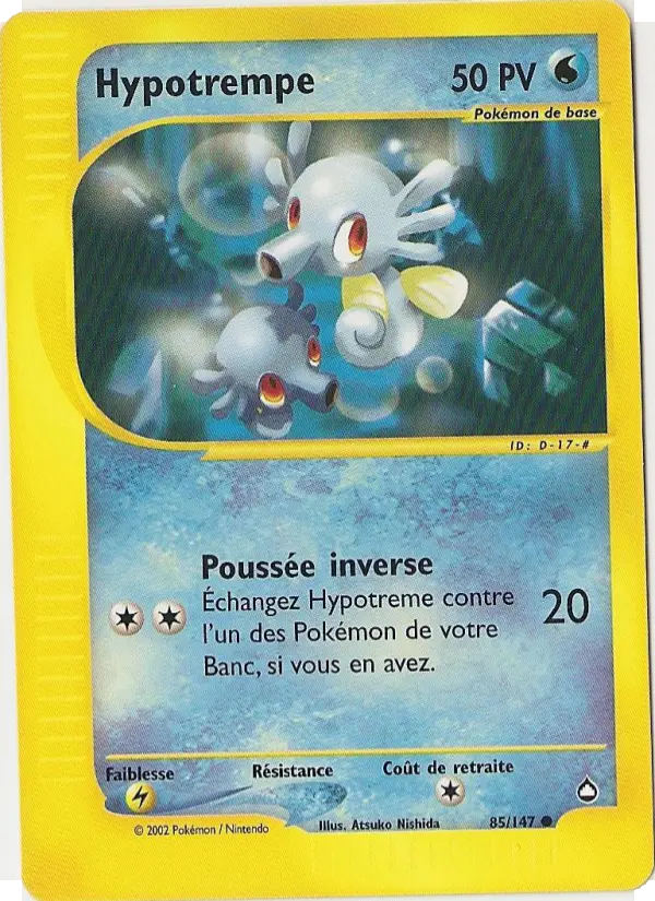 Hypotrempe — Carte Pokémon 85 Aquapolis