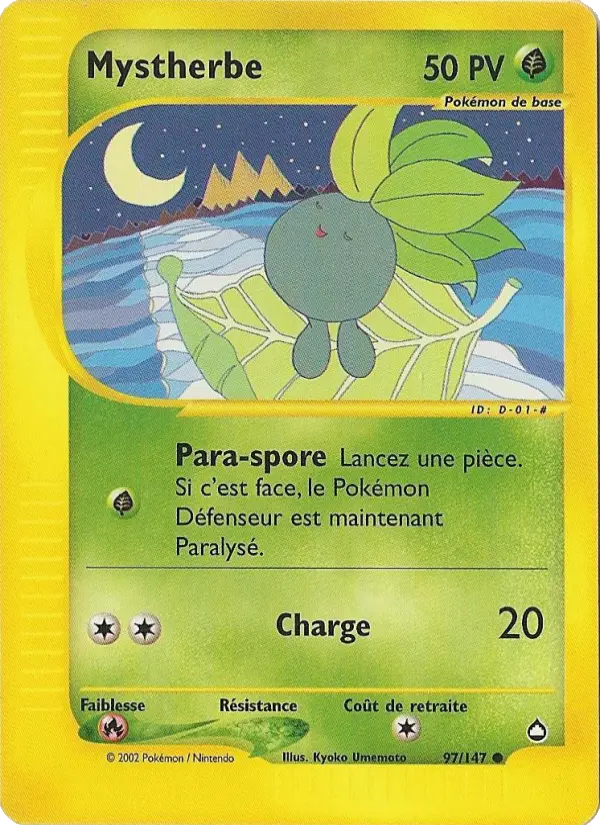 Mystherbe — Carte Pokémon 97 Aquapolis