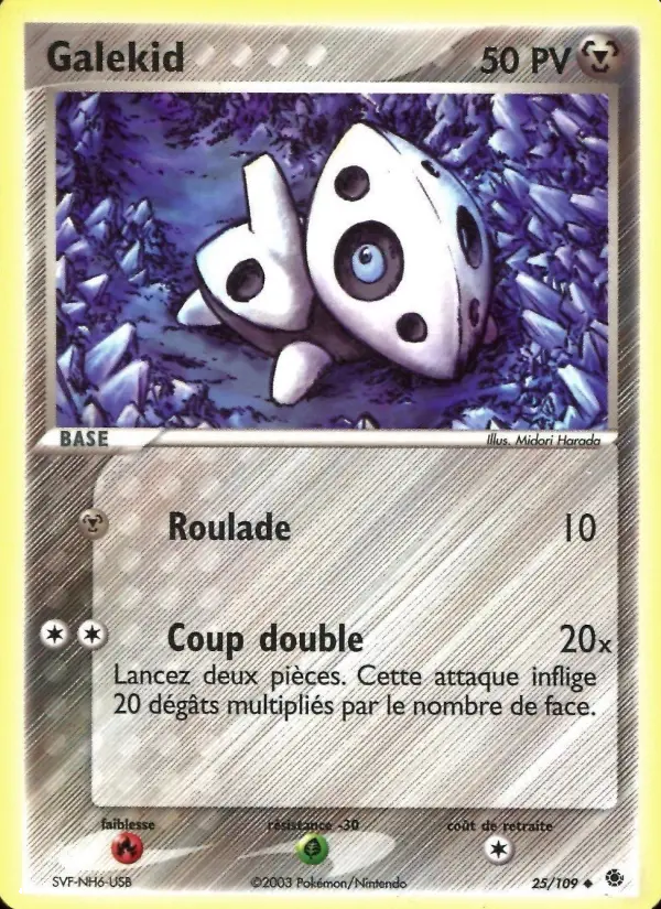 Galekid — Carte Pokémon 25 EX Rubis & Saphir