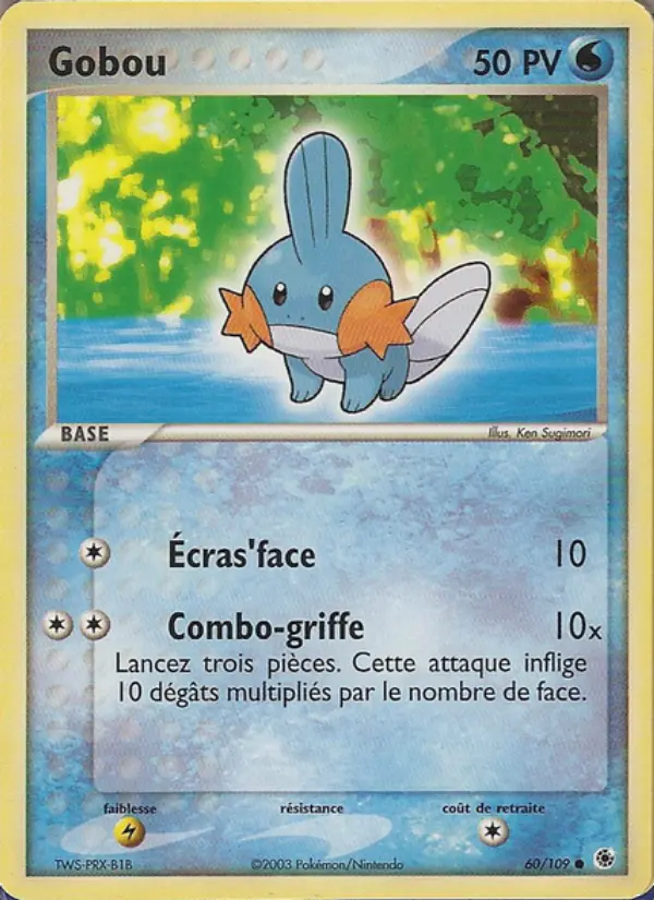 Gobou — Carte Pokémon 60 EX Rubis & Saphir
