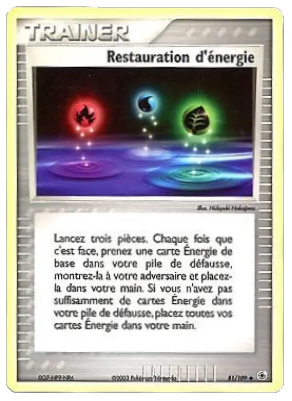 081/109 - Restauration d'énergie
