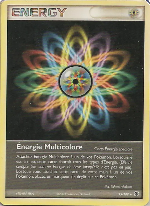 095/109 - Énergie Multicolore — Carte Pokémon EX Rubis & Saphir 95/109