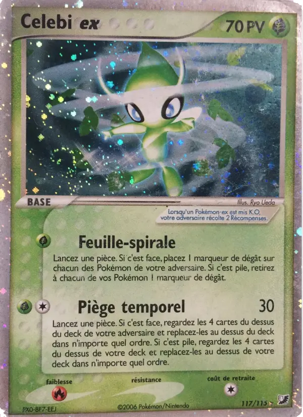 Celebi ex — Carte Pokémon 117 EX Forces Cachées