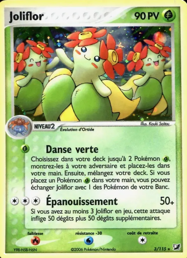 Joliflor — Carte Pokémon 3 EX Forces Cachées