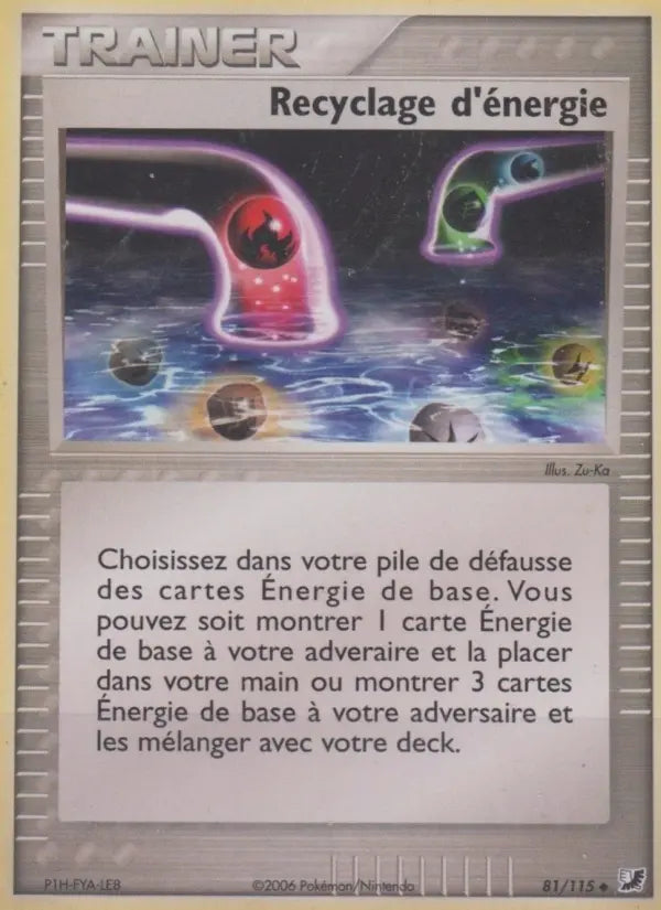 081/115 - Recyclage d'énergie