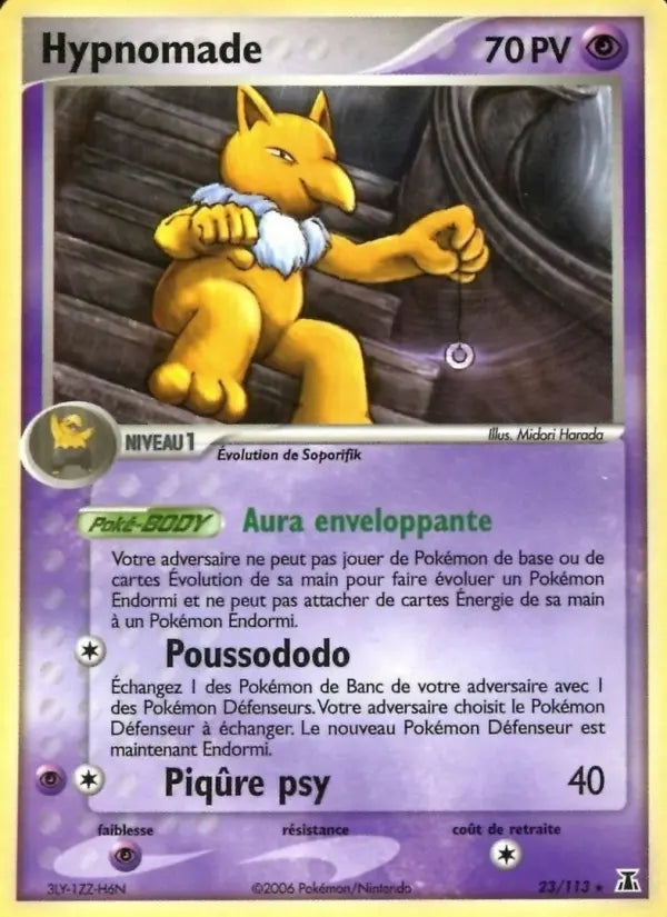 Hypnomade — Carte Pokémon 23 EX Espèces Delta