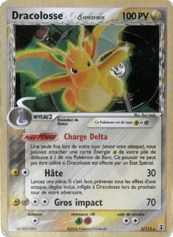 Dracolosse δ — Carte Pokémon 3 EX Espèces Delta