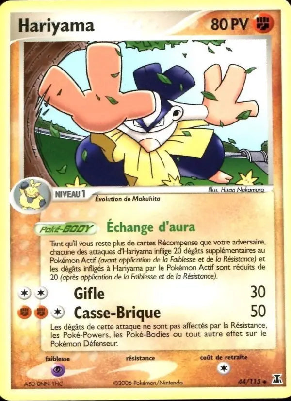 Hariyama — Carte Pokémon 44 EX Espèces Delta