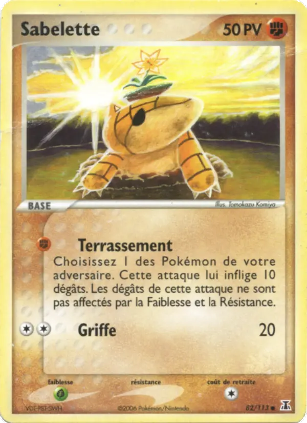 Sabelette — Carte Pokémon 82 EX Espèces Delta