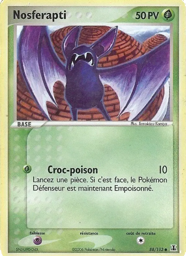 Nosferapti — Carte Pokémon 88 EX Espèces Delta