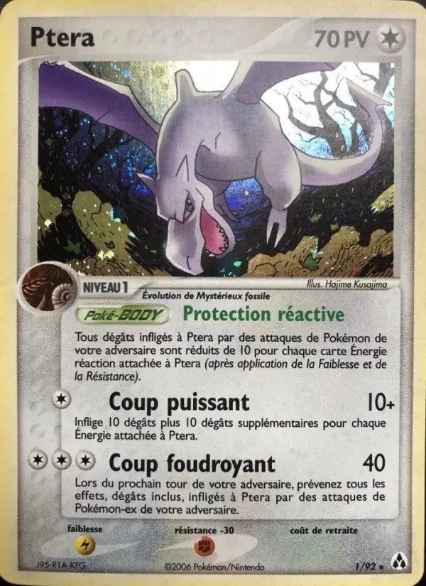 Ptera — Carte Pokémon 1 EX Créateurs de légendes