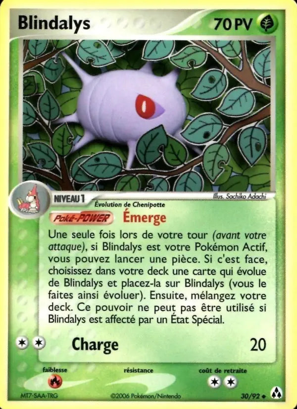 Blindalys — Carte Pokémon 30 EX Créateurs de légendes