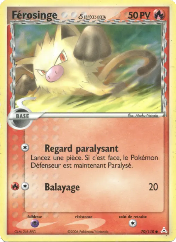Férosinge δ — Carte Pokémon 70 EX Fantômes Holon