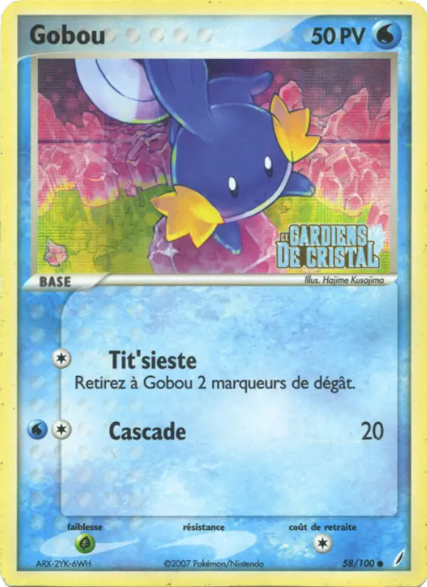 Gobou — Carte Pokémon 58 EX Gardiens de Cristal