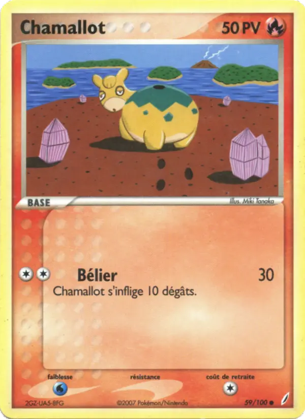Chamallot — Carte Pokémon 59 EX Gardiens de Cristal