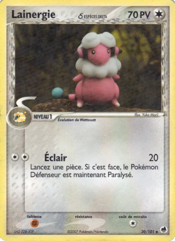 Lainergie δ — Carte Pokémon 30 EX Île des Dragons