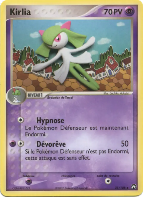 Kirlia — Carte Pokémon 31 EX Gardiens du Pouvoir