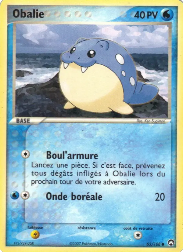 Obalie — Carte Pokémon 65 EX Gardiens du Pouvoir