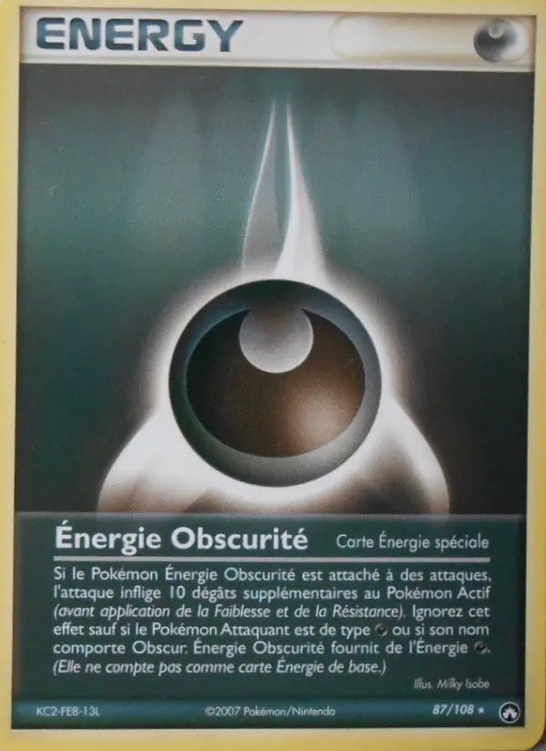 087/108 - Énergie Obscurité