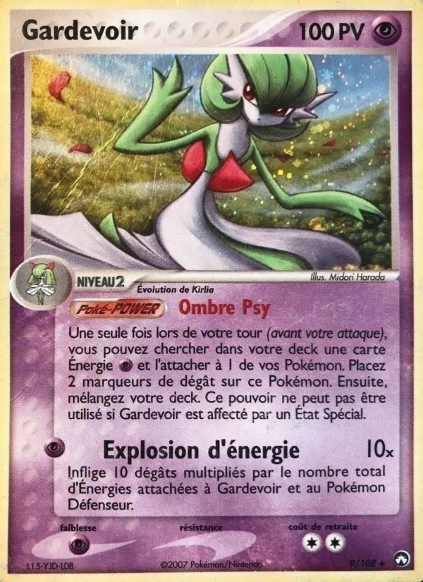 Gardevoir — Carte Pokémon 9 EX Gardiens du Pouvoir