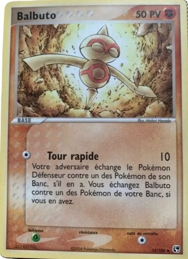 Balbuto — Carte Pokémon 32 EX Tempête de sable