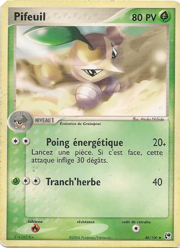 Pifeuil — Carte Pokémon 48 EX Tempête de sable