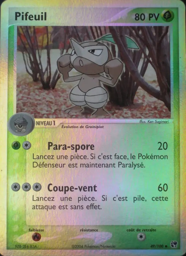 Pifeuil — Carte Pokémon 49 EX Tempête de sable