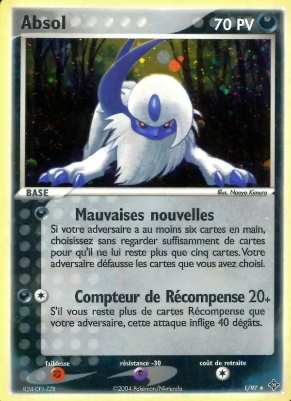 Absol — Carte Pokémon 1 EX Dragon
