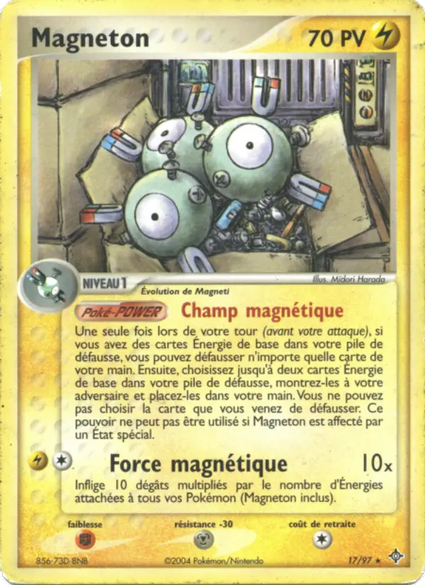 Magneton — Carte Pokémon 17 EX Dragon