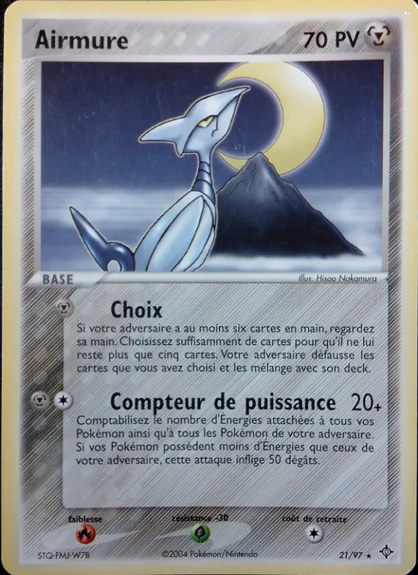 Airmure — Carte Pokémon 21 EX Dragon