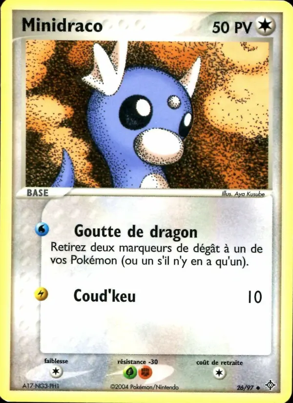 Minidraco — Carte Pokémon 26 EX Dragon