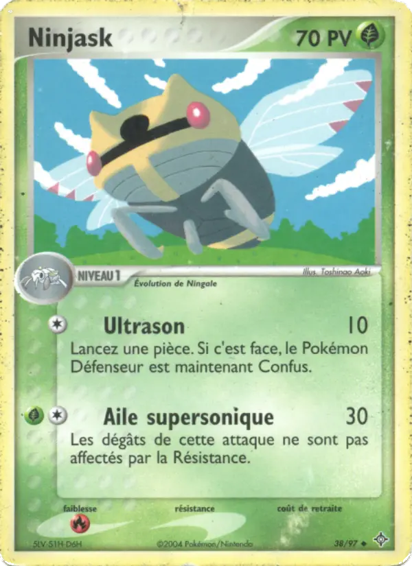 Ninjask — Carte Pokémon 38 EX Dragon