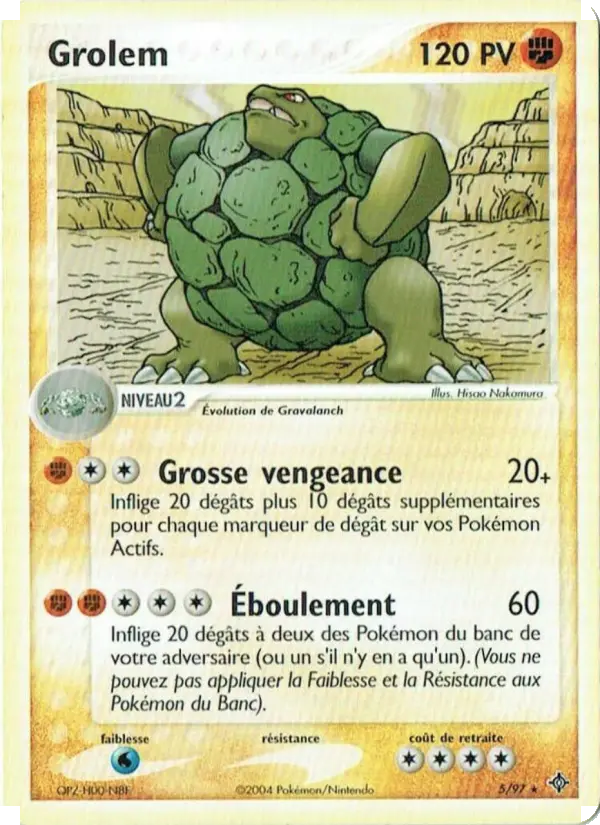 Grolem — Carte Pokémon 5 EX Dragon