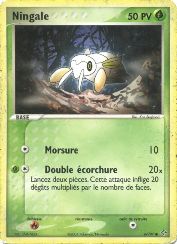 Ningale — Carte Pokémon 67 EX Dragon
