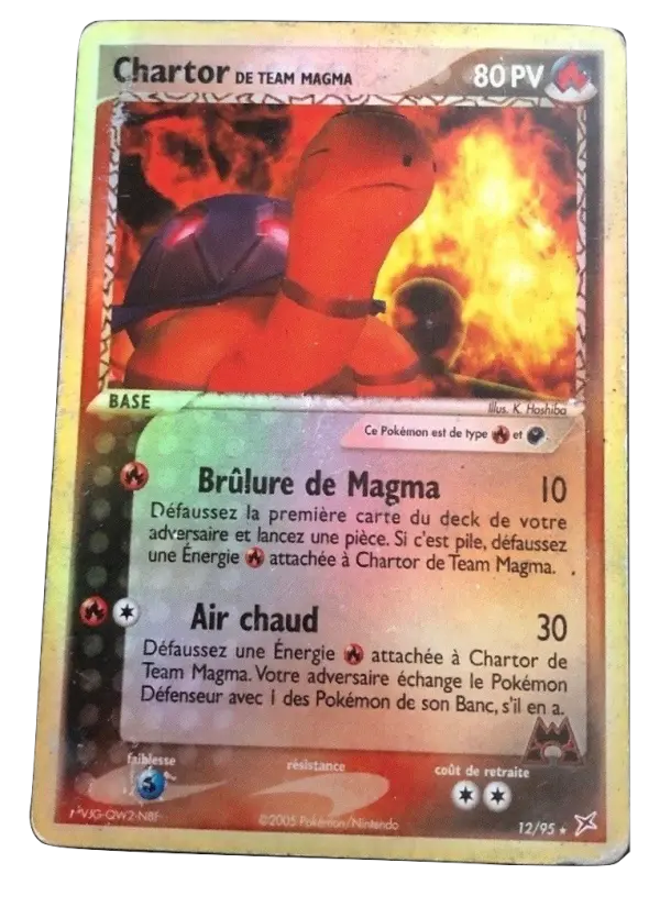 Chartor de Team Magma — Carte Pokémon 12 EX Team Magma vs Team Aqua