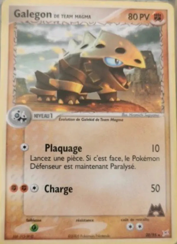Galegon de Team Magma — Carte Pokémon 20 EX Team Magma vs Team Aqua