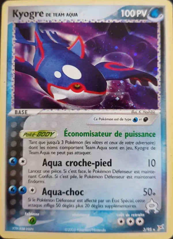 Kyogre de Team Aqua — Carte Pokémon 3 EX Team Magma vs Team Aqua
