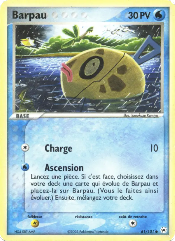 Barpau — Carte Pokémon 61 EX Légendes Oubliées