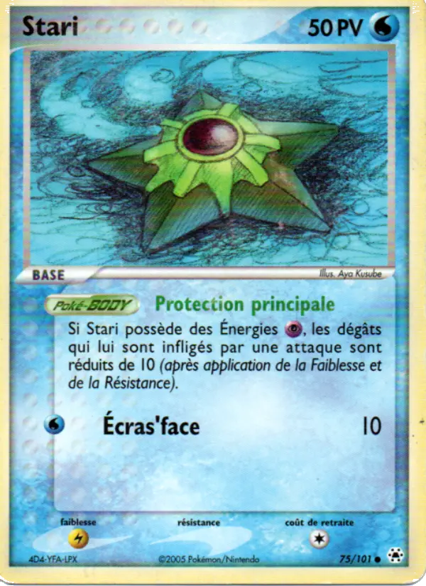Stari — Carte Pokémon 75 EX Légendes Oubliées