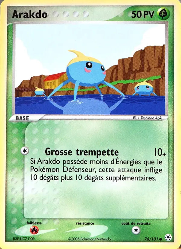 Arakdo — Carte Pokémon 76 EX Légendes Oubliées