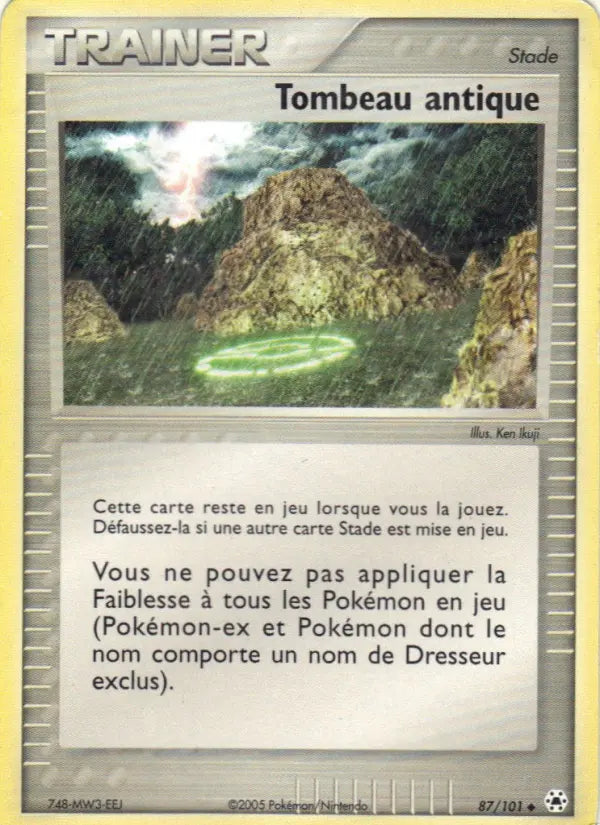 Tombeau antique — Carte Pokémon 87 EX Légendes Oubliées