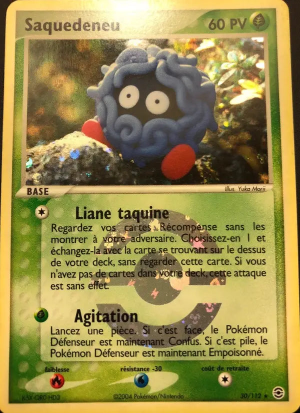 Saquedeneu — Carte Pokémon 30 EX Rouge Feu & Vert Feuille
