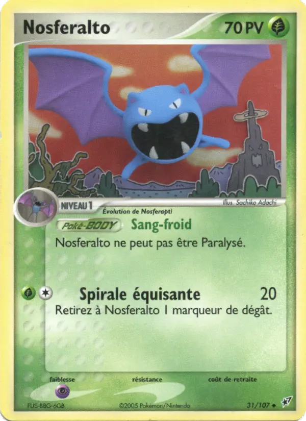Nosferalto — Carte Pokémon 31 EX Deoxys