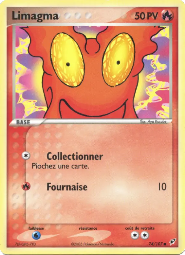 Limagma — Carte Pokémon 74 EX Deoxys