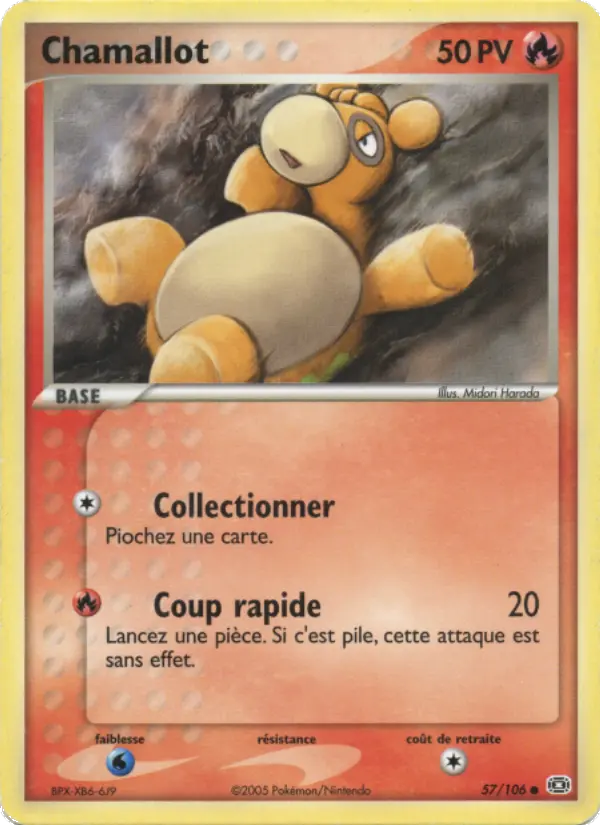 Chamallot — Carte Pokémon 57 EX Émeraude