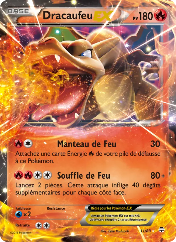 Dracaufeu-EX — Carte Pokémon 11 Générations